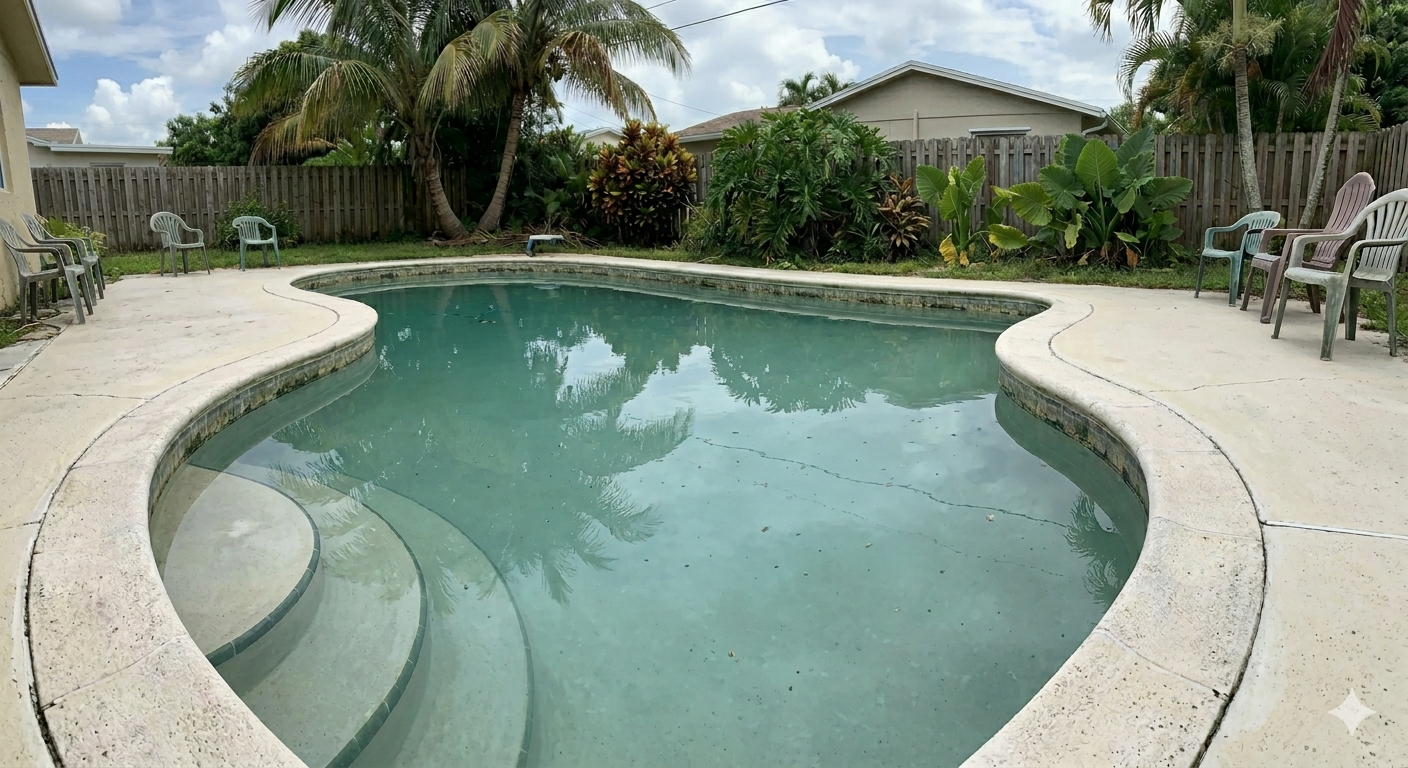Clean pool after Melo Pools treatment